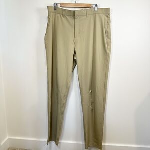 NWT Fabletics The Only Pant Men's XL Beige Tan Khaki Performance Golf Athleisure